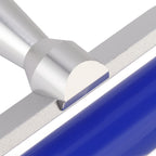 Silicone Manual Roller Cleaner Tool Laminated Static Lint Remover with Metal Handle Blue 12in