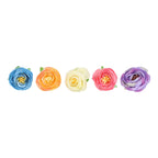 50 Pcs Camellia Flower Decor DIY Corsage Headdress Artificial Flower Heads False Rose Head Little Flower Buds