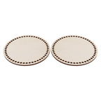 2 Pcs Wooden Crochet Bag Bottom Rounded Crochet Basket Wood Base for DIY Basket Bags