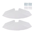 2pcs Wall Mount Floating Corner Shelves Quarter Round Hanging Corner Shelves for Bedrooms Living Rooms Shower Room Transparent