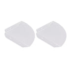 2pcs Wall Mount Floating Corner Shelves Quarter Round Hanging Corner Shelves for Bedrooms Living Rooms Shower Room Transparent