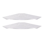 2pcs Wall Mount Floating Corner Shelves Quarter Round Hanging Corner Shelves for Bedrooms Living Rooms Shower Room Transparent