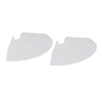 2pcs Wall Mount Floating Corner Shelves Quarter Round Hanging Corner Shelves for Bedrooms Living Rooms Shower Room Transparent