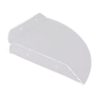 2pcs Wall Mount Floating Corner Shelves Quarter Round Hanging Corner Shelves for Bedrooms Living Rooms Shower Room Transparent