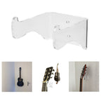 Guitar Wall Mount Hanger Multipurpose Transparent Acrylic Guitar Hook for Guitar Violin Erhu Ukulele