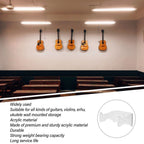 Guitar Wall Mount Hanger Multipurpose Transparent Acrylic Guitar Hook for Guitar Violin Erhu Ukulele