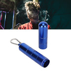 Cigar Tube Aluminum Alloy Waterproof Detachable Sealed Lightweight Cigar Case Tube for Daily Use Blue