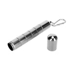 Cigar Tube Aluminum Alloy Waterproof Detachable Sealed Lightweight Cigar Case Tube for Daily Use Silver