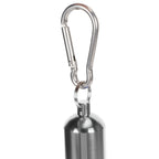 Cigar Tube Aluminum Alloy Waterproof Detachable Sealed Lightweight Cigar Case Tube for Daily Use Silver