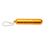 Portable Keychain Cigarette Case Aluminum Alloy Cigarette Tube Smoking Accessories for 10pcs 5.5mm Fine Cigarettes Gold