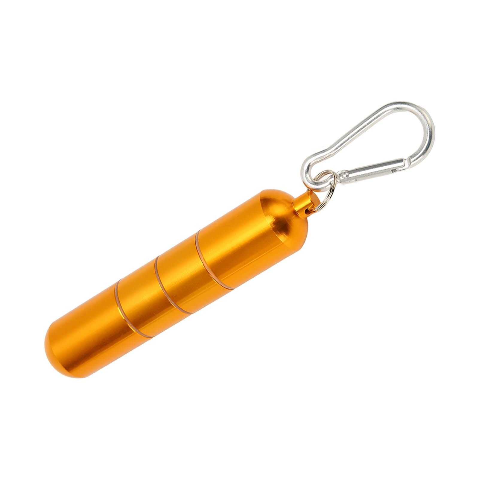 Portable Keychain Cigarette Case Aluminum Alloy Cigarette Tube Smoking Accessories for 10pcs 5.5mm Fine Cigarettes Gold