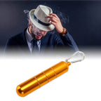 Portable Keychain Cigarette Case Aluminum Alloy Cigarette Tube Smoking Accessories for 10pcs 5.5mm Fine Cigarettes Gold