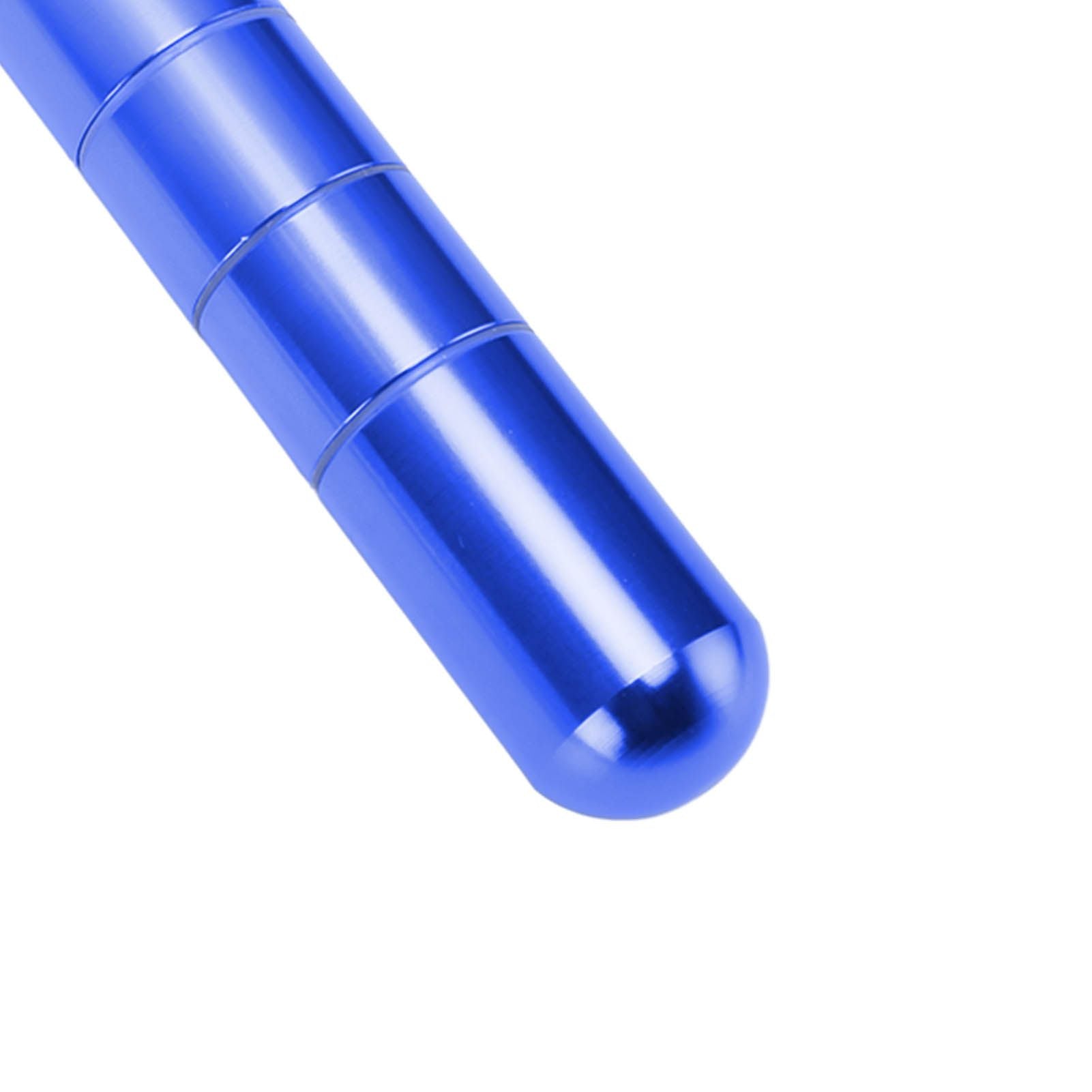 Portable Keychain Cigarette Case Aluminum Alloy Cigarette Tube Smoking Accessories for 10pcs 5.5mm Fine Cigarettes Blue