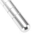 Portable Keychain Cigarette Case Aluminum Alloy Cigarette Tube Smoking Accessories for 10pcs 5.5mm Fine Cigarettes Silver