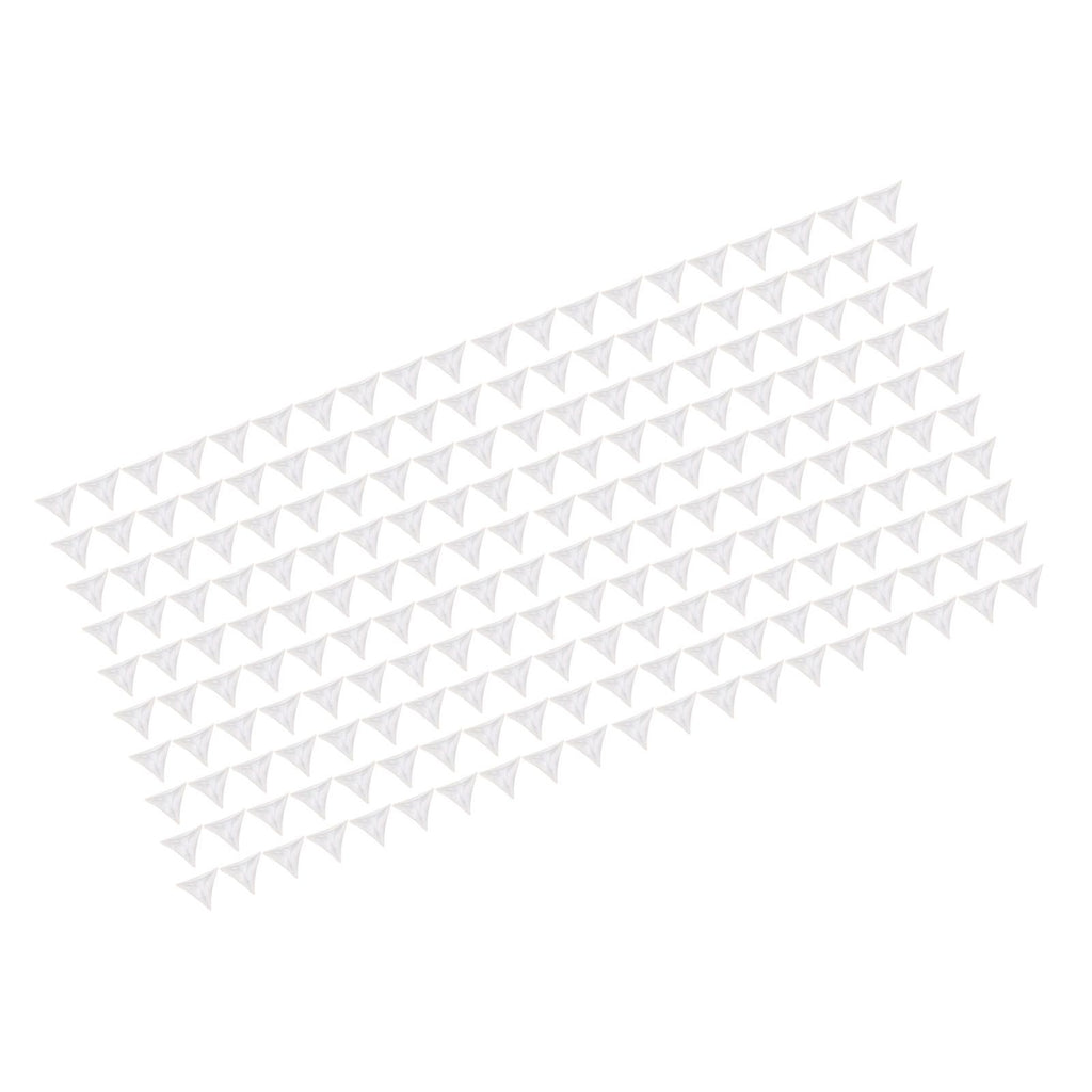 200pcs Inside Corner Dust Guards Clear Triangular Anti Collision Dust Proof Table Corner Guards for Stairs Closets Cabinets Drawers