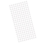 200pcs Inside Corner Dust Guards Clear Triangular Anti Collision Dust Proof Table Corner Guards for Stairs Closets Cabinets Drawers