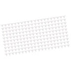 200pcs Inside Corner Dust Guards Clear Triangular Anti Collision Dust Proof Table Corner Guards for Stairs Closets Cabinets Drawers