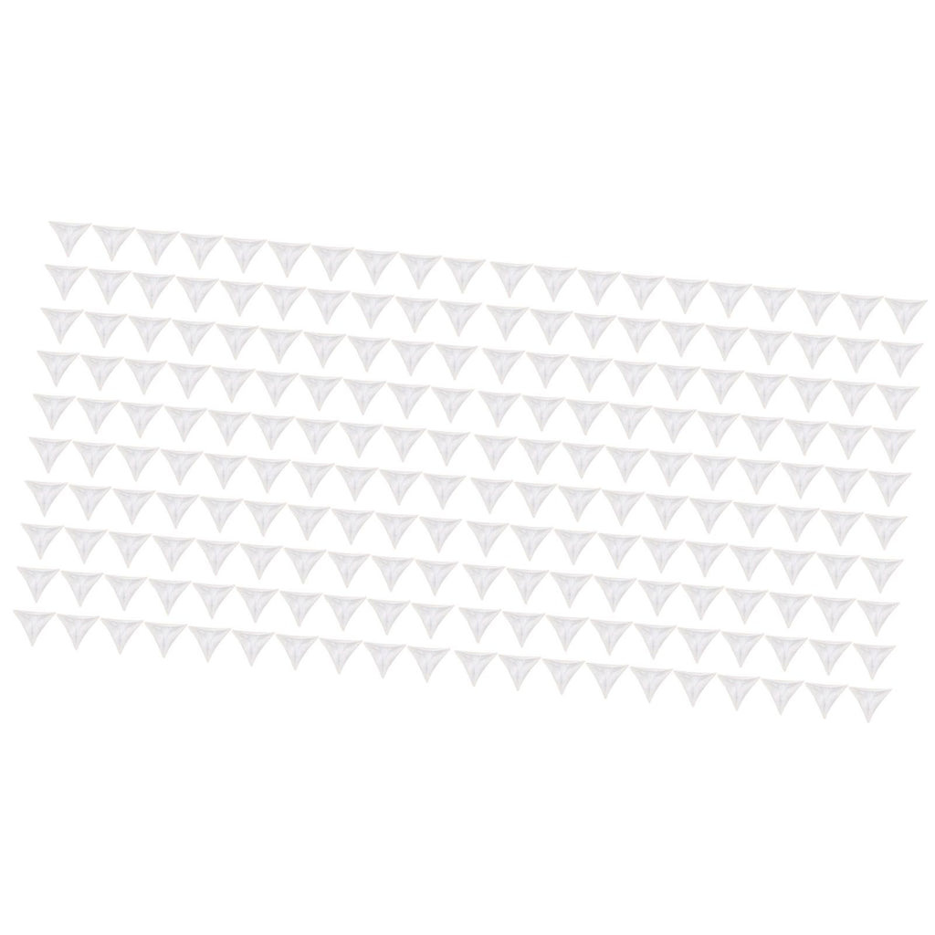 200pcs Inside Corner Dust Guards Clear Triangular Anti Collision Dust Proof Table Corner Guards for Stairs Closets Cabinets Drawers