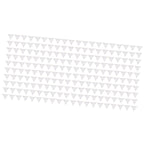 200pcs Inside Corner Dust Guards Clear Triangular Anti Collision Dust Proof Table Corner Guards for Stairs Closets Cabinets Drawers