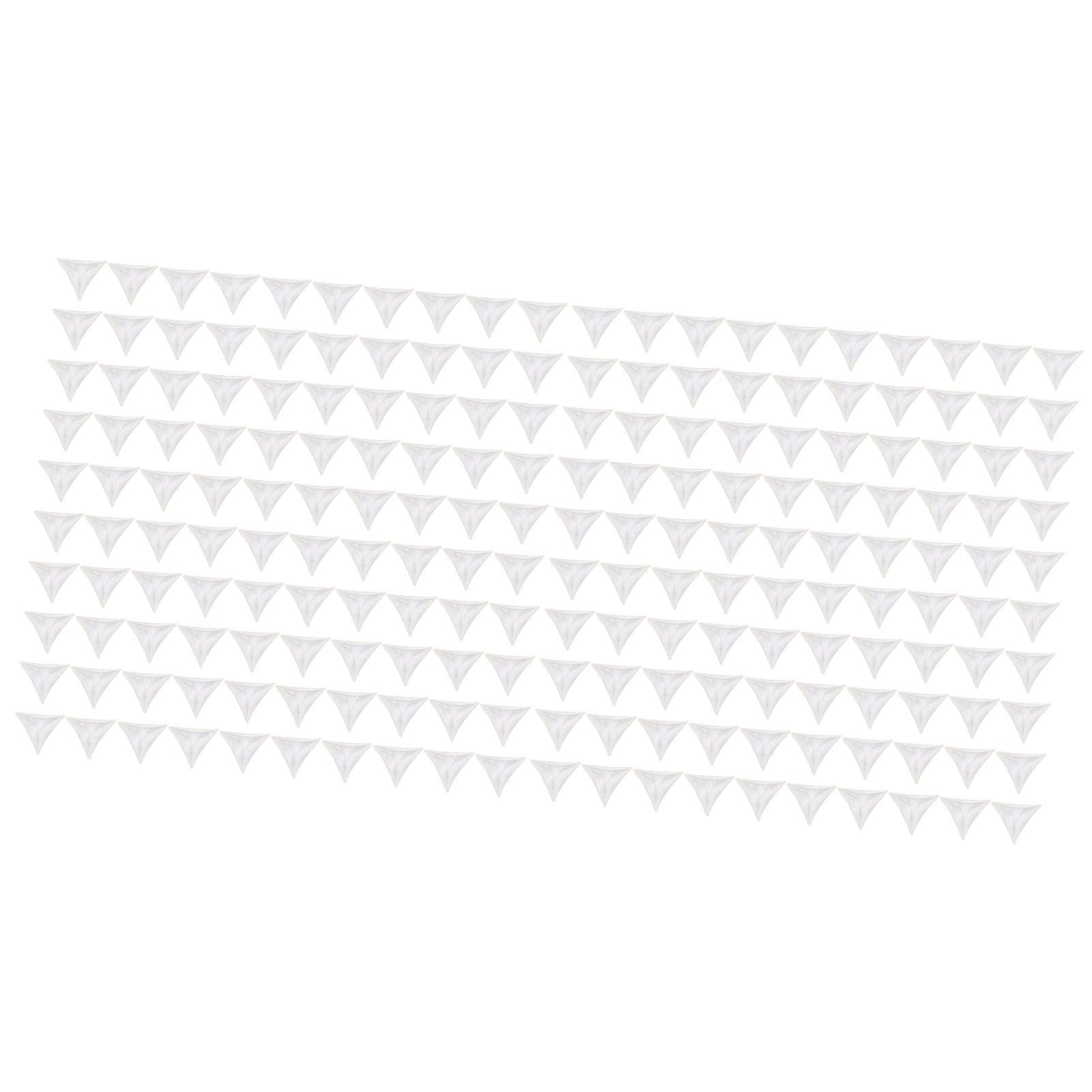 200pcs Inside Corner Dust Guards Clear Triangular Anti Collision Dust Proof Table Corner Guards for Stairs Closets Cabinets Drawers