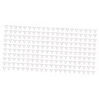 200pcs Inside Corner Dust Guards Clear Triangular Anti Collision Dust Proof Table Corner Guards for Stairs Closets Cabinets Drawers