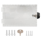 Thermostat Lock Box Universal Large Transparent Thermostat Protective Guard for Thermostat On Wall Coded Lock