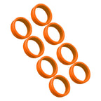 8PCS Luggage Suitcase Wheels Covers Noise Canceling Shock Absorbing Trolley Case Silicone Caster Protection Cover Orange