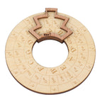 Wooden Music Circle Wheel Educational Rugged Adjustable Durable Circle of Fifths Wheel for Musician