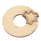 Wooden Music Circle Wheel Educational Rugged Adjustable Durable Circle of Fifths Wheel for Musician
