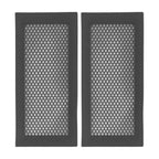 2Pcs Baby Proof Vent Cover Child Proof Safe Soft Silicone for Home Floor Catch Debris Hair Insect Black