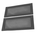 2Pcs Baby Proof Vent Cover Child Proof Safe Soft Silicone for Home Floor Catch Debris Hair Insect Black