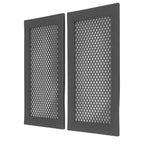 2Pcs Baby Proof Vent Cover Child Proof Safe Soft Silicone for Home Floor Catch Debris Hair Insect Black