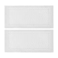 2Pcs Baby Proof Vent Cover Child Proof Safe Soft Silicone for Home Floor Catch Debris Hair Insect White