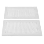 2Pcs Baby Proof Vent Cover Child Proof Safe Soft Silicone for Home Floor Catch Debris Hair Insect White