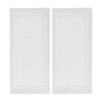 2Pcs Baby Proof Vent Cover Child Proof Safe Soft Silicone for Home Floor Catch Debris Hair Insect White