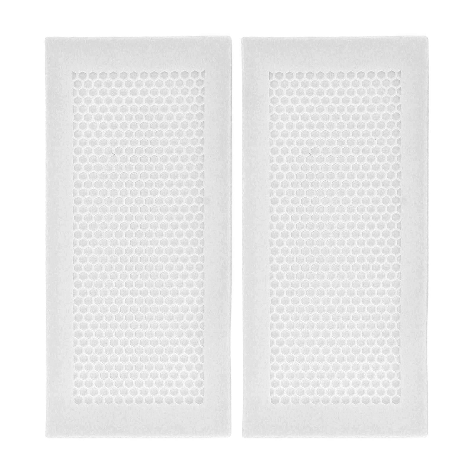 2Pcs Baby Proof Vent Cover Child Proof Safe Soft Silicone for Home Floor Catch Debris Hair Insect White