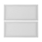 2Pcs Baby Proof Vent Cover Child Proof Safe Soft Silicone for Home Floor Catch Debris Hair Insect White