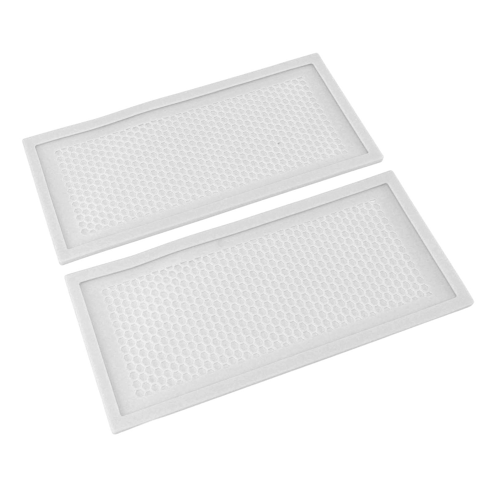 2Pcs Baby Proof Vent Cover Child Proof Safe Soft Silicone for Home Floor Catch Debris Hair Insect White