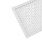 2Pcs Baby Proof Vent Cover Child Proof Safe Soft Silicone for Home Floor Catch Debris Hair Insect White