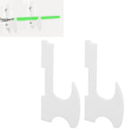 2PCS Lightsaber Stand Wall Mount Holder Acrylic Easy Installation Wand Stand for Wand Cosplay White
