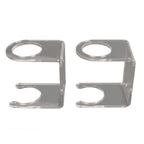 2PCS Baseball Bat Wall Stand Acrylic Wall Mounted Ball Holder Rack Baseball Bat Display Shelf for Home Stadium Office Collection Transparent