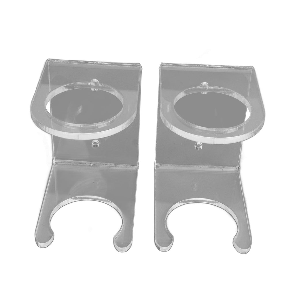 2PCS Baseball Bat Wall Stand Acrylic Wall Mounted Ball Holder Rack Baseball Bat Display Shelf for Home Stadium Office Collection Transparent