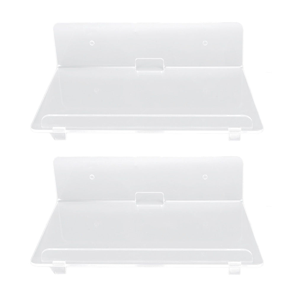 2PCS Floating Shelf Acrylic Wall Shelf Easy Installation Wall Mount for Speaker Monitor Living Room Wall Decor