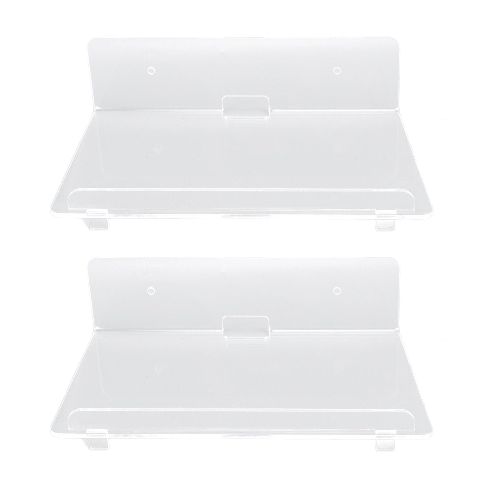 2PCS Floating Shelf Acrylic Wall Shelf Easy Installation Wall Mount for Speaker Monitor Living Room Wall Decor