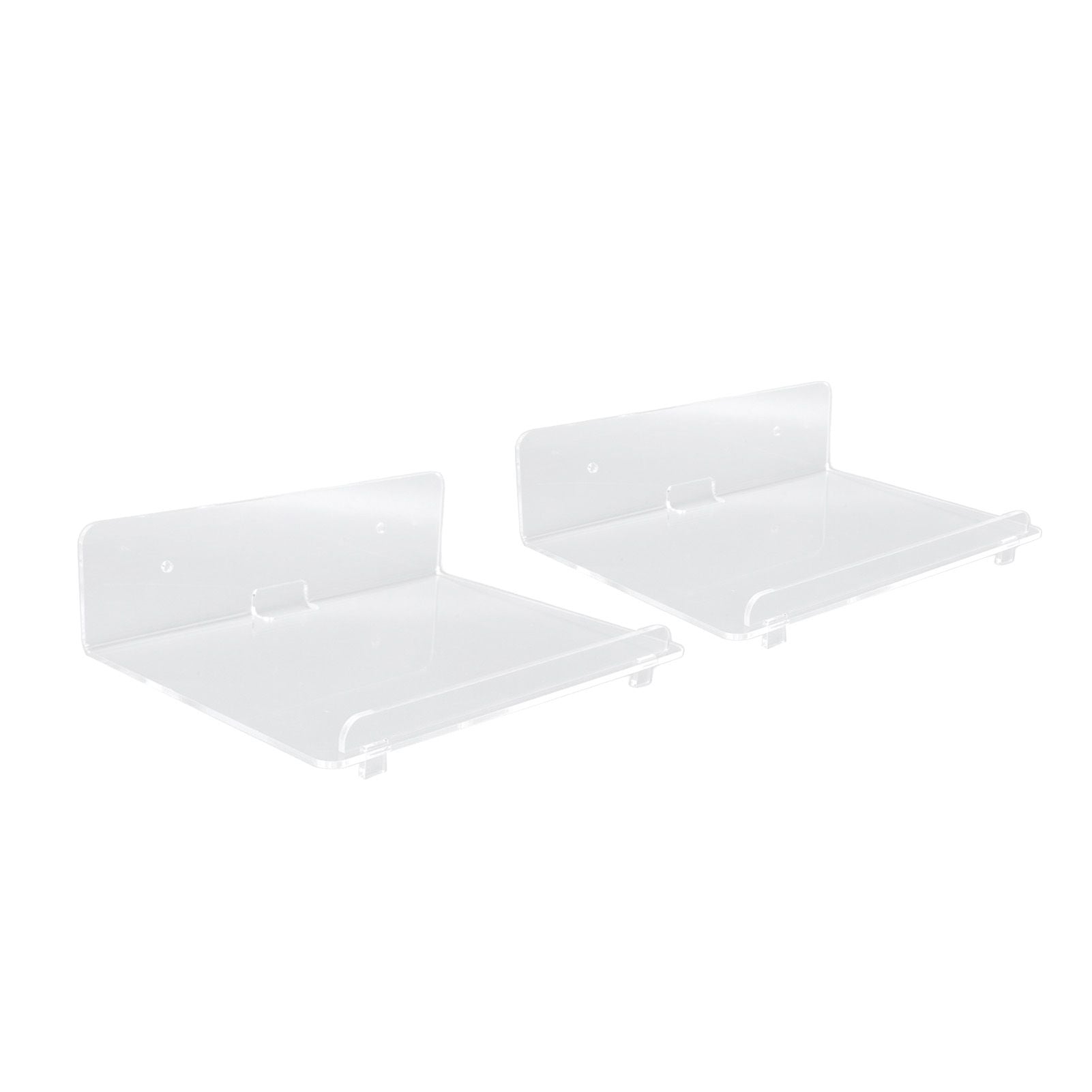2PCS Floating Shelf Acrylic Wall Shelf Easy Installation Wall Mount for Speaker Monitor Living Room Wall Decor