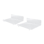 2PCS Floating Shelf Acrylic Wall Shelf Easy Installation Wall Mount for Speaker Monitor Living Room Wall Decor