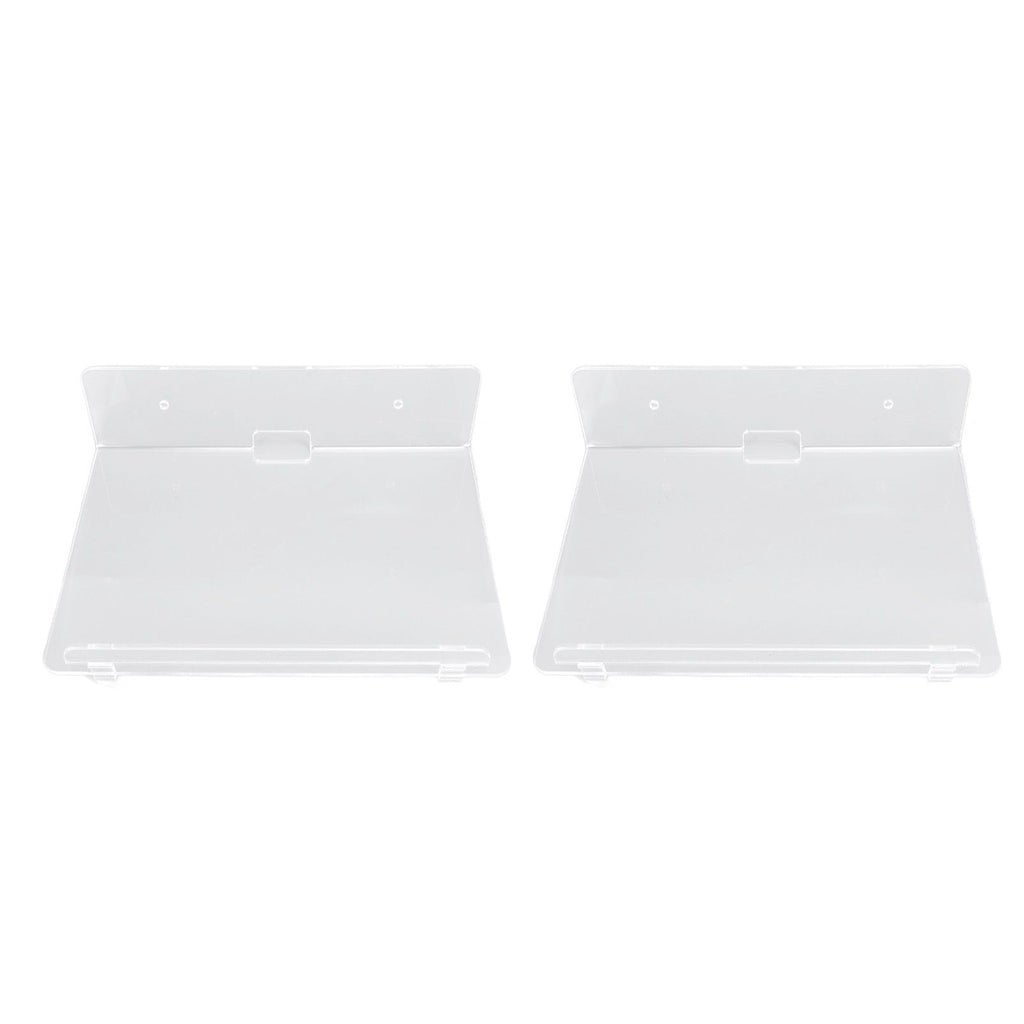 2PCS Floating Shelf Acrylic Wall Shelf Easy Installation Wall Mount for Speaker Monitor Living Room Wall Decor