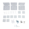 3pcs Acrylic Small Wall Shelf Floating Shelf for Security Cameras Clear Wall Shelves for Security Camera Speaker