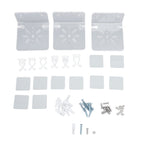 3pcs Acrylic Small Wall Shelf Floating Shelf for Security Cameras Clear Wall Shelves for Security Camera Speaker