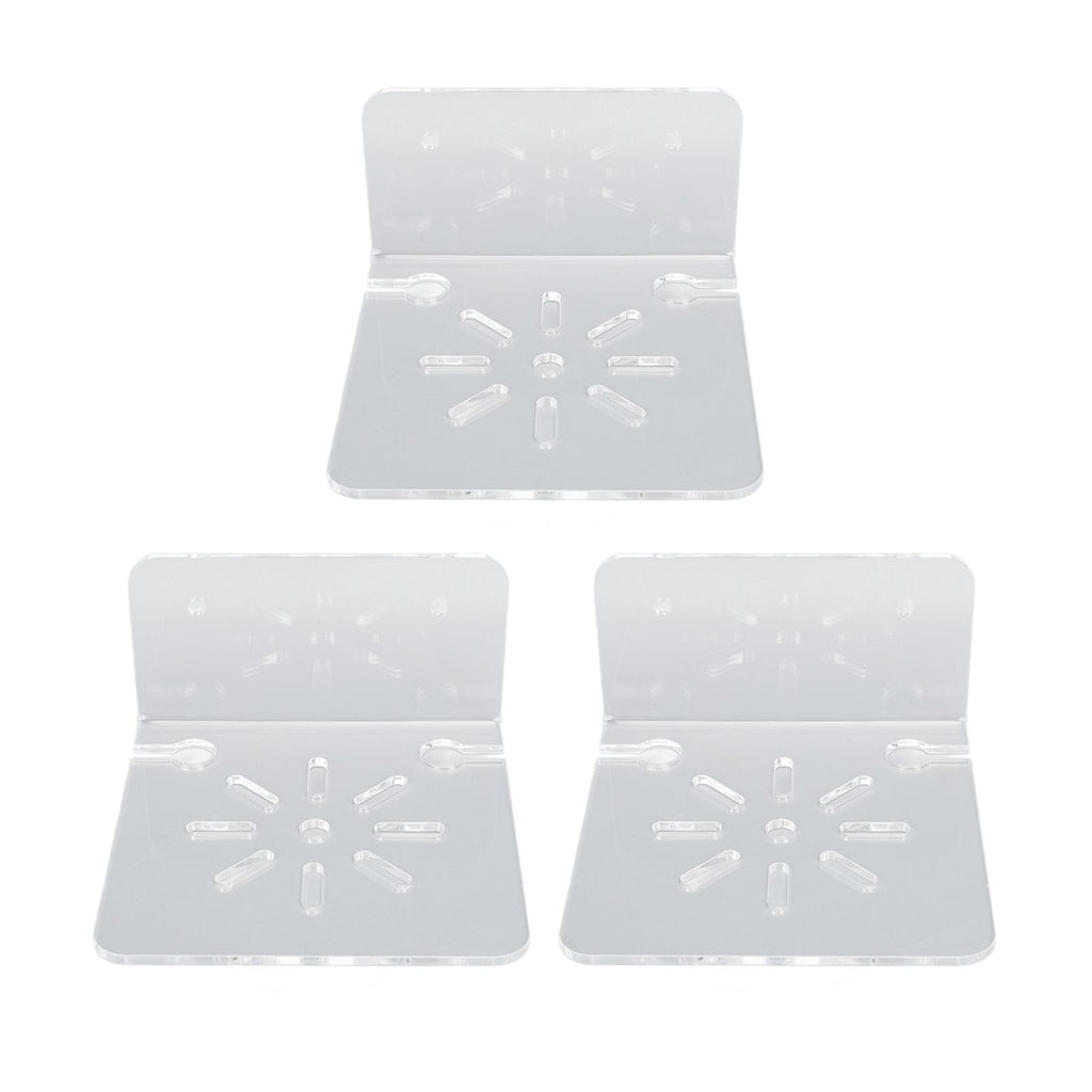3pcs Acrylic Small Wall Shelf Floating Shelf for Security Cameras Clear Wall Shelves for Security Camera Speaker